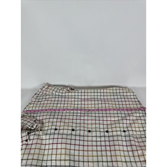 Alan Flusser Multicolor Plaid Long Sleeve Button Up Size XL - Picture 8 of 8